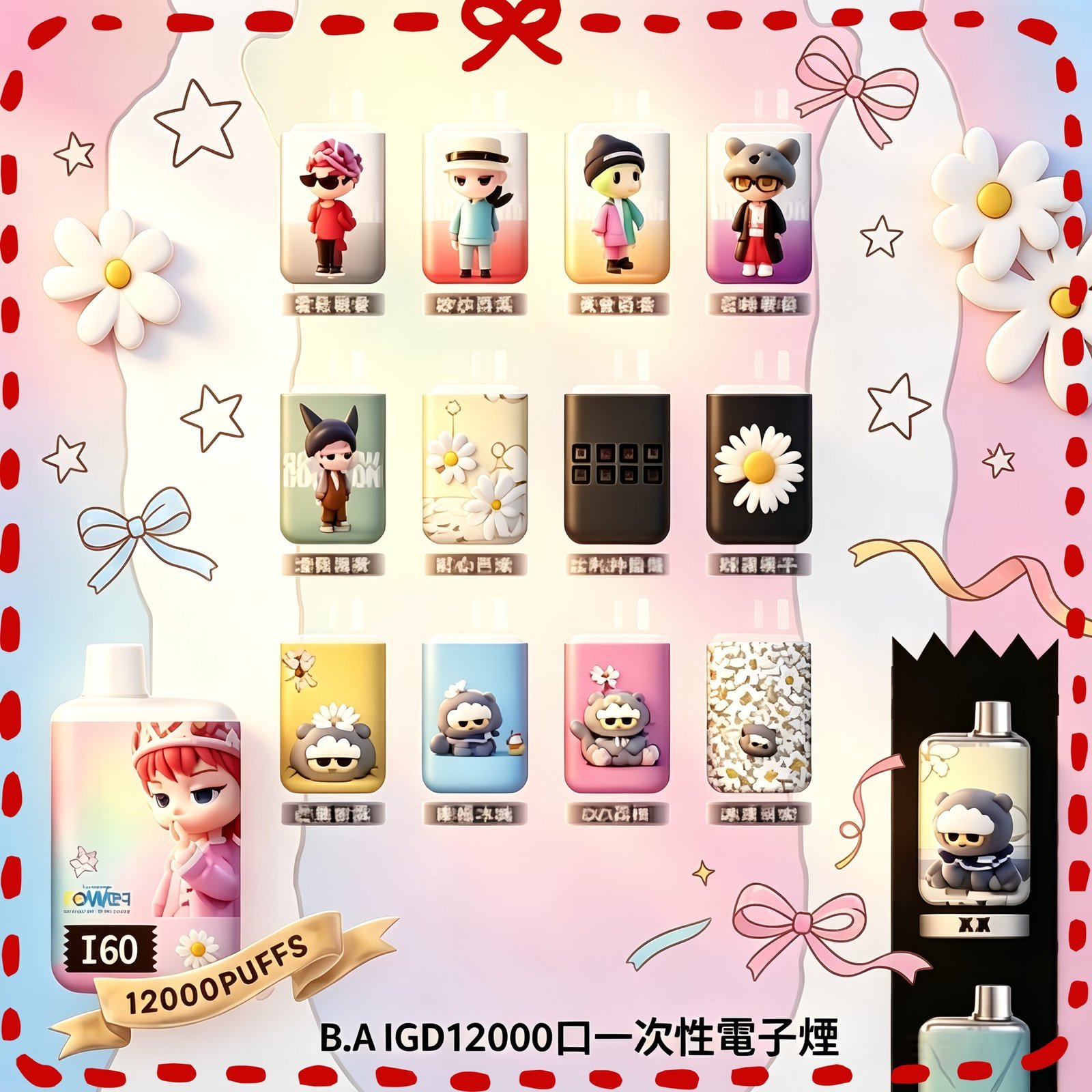 B.A-IGD12000口一次性電子煙-scaled-1.jpg B.A IGD12000口拋棄式一次性電子煙:圖片 1